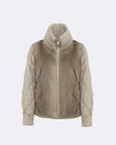 ADÈLE | Vicuña Knit and Mink Down Jacket