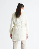 CRISTINA | Vicuña Long Down Jacket with Mink Inserts