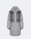 CRISTINA | Vicuña Long Down Jacket with Mink Inserts