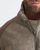 ETHAN | Suede and Knit Bomber
