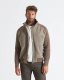 ETHAN | Suede and Knit Bomber