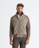 ETHAN | Suede and Knit Bomber