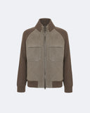 ETHAN | Suede and Knit Bomber