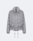GAIA | Vicuña Down Jacket with Mink Collar