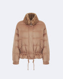 GAIA | Vicuña Down Jacket with Mink Collar