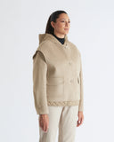 ISABEL | Quilted Down Jacket with Sleeveless Overlay
