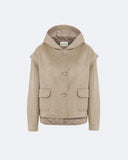 ISABEL | Quilted Down Jacket with Sleeveless Overlay