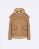 ISABEL | Quilted Down Jacket with Sleeveless Overlay