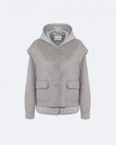 ISABEL | Quilted Down Jacket with Sleeveless Overlay