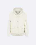 ISABEL | Quilted Down Jacket with Sleeveless Overlay