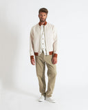 LAURENT | Wool and Cashmere Bomber with Contrasting Knit Details