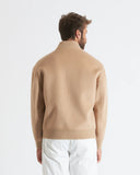 LOGAN | Wool and Cashmere Bomber with Knit Details