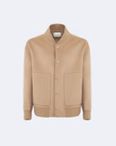 LOGAN | Wool and Cashmere Bomber with Knit Details