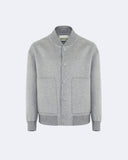 LOGAN | Wool and Cashmere Bomber with Knit Details