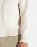 LOUIS | Wool and Cashmere Bomber with Leather Details